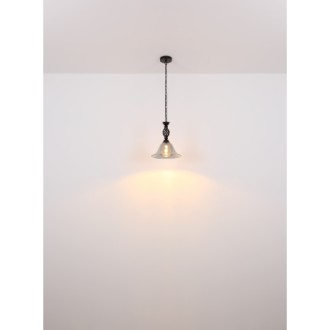 Globo 60298-5H - Luster Gonny 5xE27, Ø555, matná čierna/dymová
