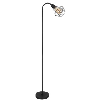 Globo 15351S - Stojacia lampa Isabella 1xE27, matná čierna