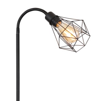 Globo 15351S - Stojacia lampa Isabella 1xE27, matná čierna