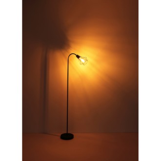 Globo 15351S - Stojacia lampa Isabella 1xE27, matná čierna
