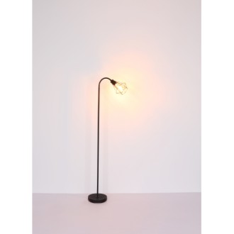 Globo 15351S - Stojacia lampa Isabella 1xE27, matná čierna