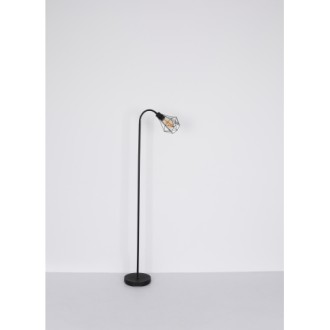 Globo 15351S - Stojacia lampa Isabella 1xE27, matná čierna