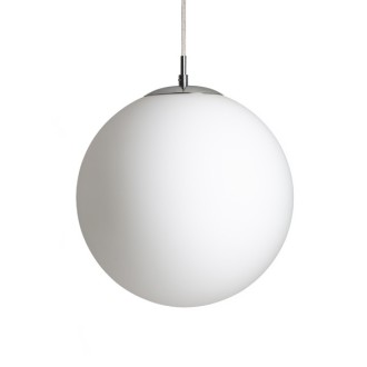 Rendl R13747 - Luster Luna 1xE27, Ø300, opálové sklo/chróm