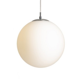 Rendl R13747 - Luster Luna 1xE27, Ø300, opálové sklo/chróm