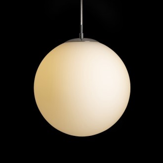 Rendl R13747 - Luster Luna 1xE27, Ø300, opálové sklo/chróm