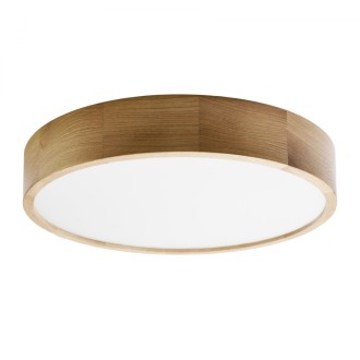 Temar CLEO DR475 OAK IP54 - Stropné drevené kúpeľňové svietidlo CLEO OAK IP54 4xE27, Ø475, dub/plast
