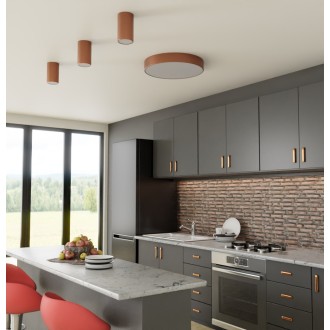 Temar CLEO TB E27 170 COPPER - Stropné svietidlo CLEO TB 170 1xE27, Ø100, meď/plast