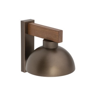 TK Lighting 6279 - Nástenné drevené svietidlo Oslo brown 1xE27, hnedá/orech