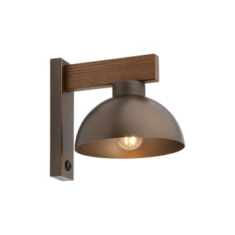 TK Lighting 6279 - Nástenné drevené svietidlo Oslo brown 1xE27, hnedá/orech