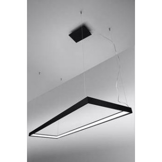 Thoro TH.169 - LED luster TUULA L čierna 4000K 50W 8096lm