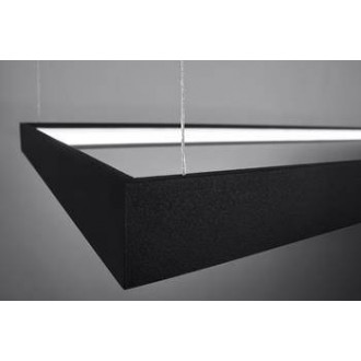 Thoro TH.169 - LED luster TUULA L čierna 4000K 50W 8096lm