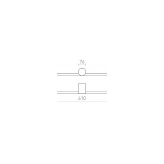Rendl R13735 - Kúpeľňové nástenné LED svietidlo Luisa 12W, 3000K, 1138lm, IP54, biela
