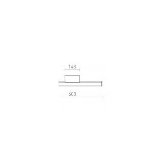 Rendl R13888 - Kúpeľňové nástenné LED svietidlo Cassamba 12W, 3000/4000K, 700lm, IP44, čierna