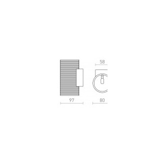 Rendl R14000 - Nástenné svietidlo Glans 1xG9, biela/Eco PLA