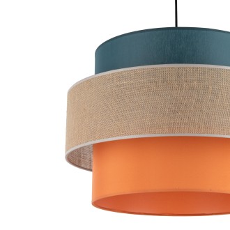 TK Lighting 2758 - Textilný luster Trio 1xE27, Ø500, multicolor