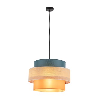 TK Lighting 2758 - Textilný luster Trio 1xE27, Ø500, multicolor
