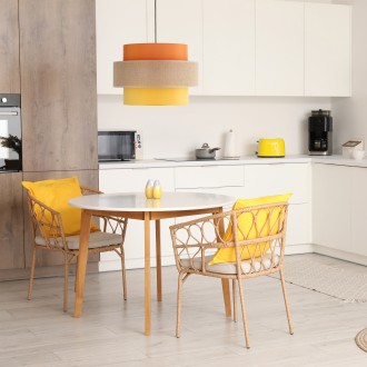 TK Lighting 2783 - Textilný luster Trio 1xE27, Ø500, multicolor