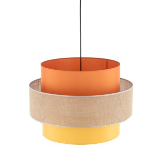 TK Lighting 2783 - Textilný luster Trio 1xE27, Ø500, multicolor