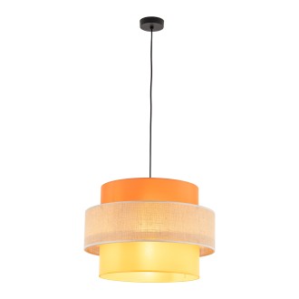 TK Lighting 2783 - Textilný luster Trio 1xE27, Ø500, multicolor