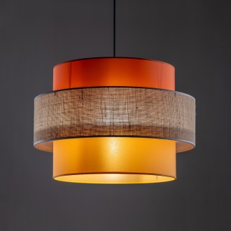 TK Lighting 2783 - Textilný luster Trio 1xE27, Ø500, multicolor