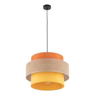 TK Lighting 2783 - Textilný luster Trio 1xE27, Ø500, multicolor