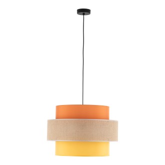 TK Lighting 2783 - Textilný luster Trio 1xE27, Ø500, multicolor