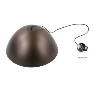 TK Lighting 4509 - Luster Faro 1xE27, Ø500, hnedá