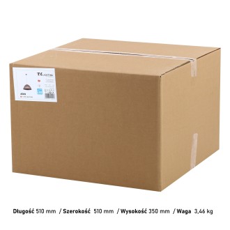 TK Lighting 4509 - Luster Faro 1xE27, Ø500, hnedá