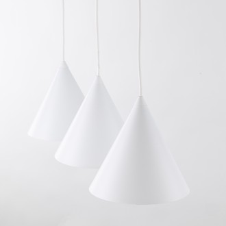 TK Lighting 10011 - Luster Cono 3xE27, Ø190, biela