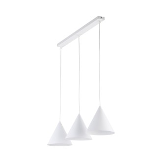 TK Lighting 10011 - Luster Cono 3xE27, Ø190, biela