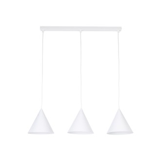 TK Lighting 10011 - Luster Cono 3xE27, Ø190, biela