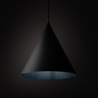 TK Lighting 6630 - Luster Cono 1xE27, Ø250, čierna
