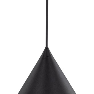 TK Lighting 6630 - Luster Cono 1xE27, Ø250, čierna