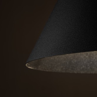 TK Lighting 6630 - Luster Cono 1xE27, Ø250, čierna