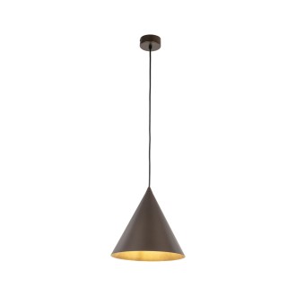 TK Lighting 10037 - Luster Cono M 1xE27, Ø250, hnedá