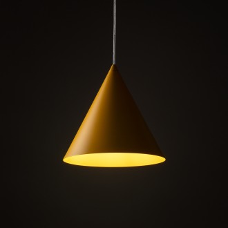 TK Lighting 10066 - Luster Cono M 1xE27, Ø250, žltá