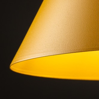 TK Lighting 10066 - Luster Cono M 1xE27, Ø250, žltá