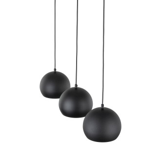 TK Lighting 10169 - Luster Zoe 3xE27, čierna