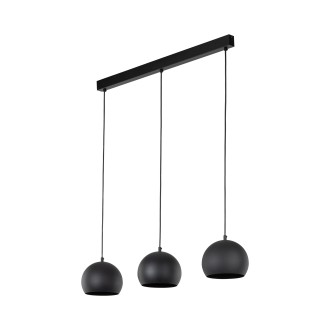 TK Lighting 10169 - Luster Zoe 3xE27, čierna