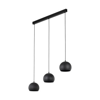 TK Lighting 10169 - Luster Zoe 3xE27, čierna