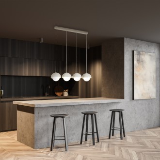 TK Lighting 10213 - Luster Bono 4xG9, béžová/biela
