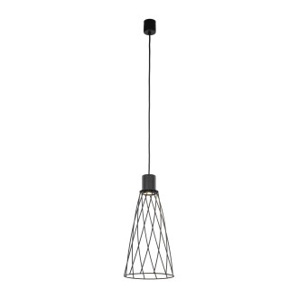 TK Lighting 10161 - Dizajnový luster Modesto 1xGU10, Ø190, čierna