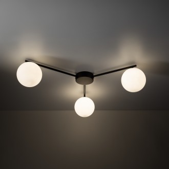 TK Lighting 10261 - Stropné svietidlo Elton 3xG9, 565x510, čierna/biela