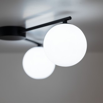 TK Lighting 10261 - Stropné svietidlo Elton 3xG9, 565x510, čierna/biela