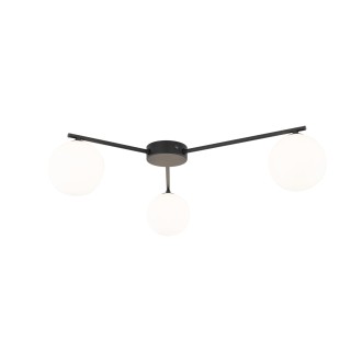 TK Lighting 10261 - Stropné svietidlo Elton 3xG9, 565x510, čierna/biela