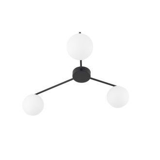 TK Lighting 10261 - Stropné svietidlo Elton 3xG9, 565x510, čierna/biela
