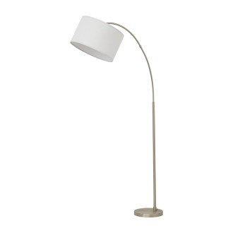 TK Lighting 16022 - Stojacia lampa Zenith 1xE27, biela/chróm
