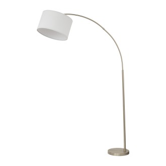 TK Lighting 16022 - Stojacia lampa Zenith 1xE27, biela/chróm