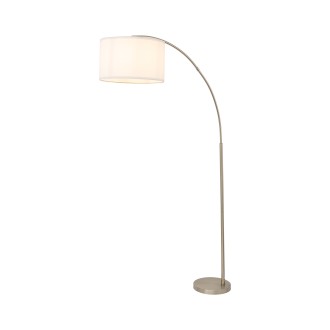 TK Lighting 16022 - Stojacia lampa Zenith 1xE27, biela/chróm