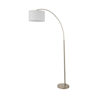 TK Lighting 16022 - Stojacia lampa Zenith 1xE27, biela/chróm